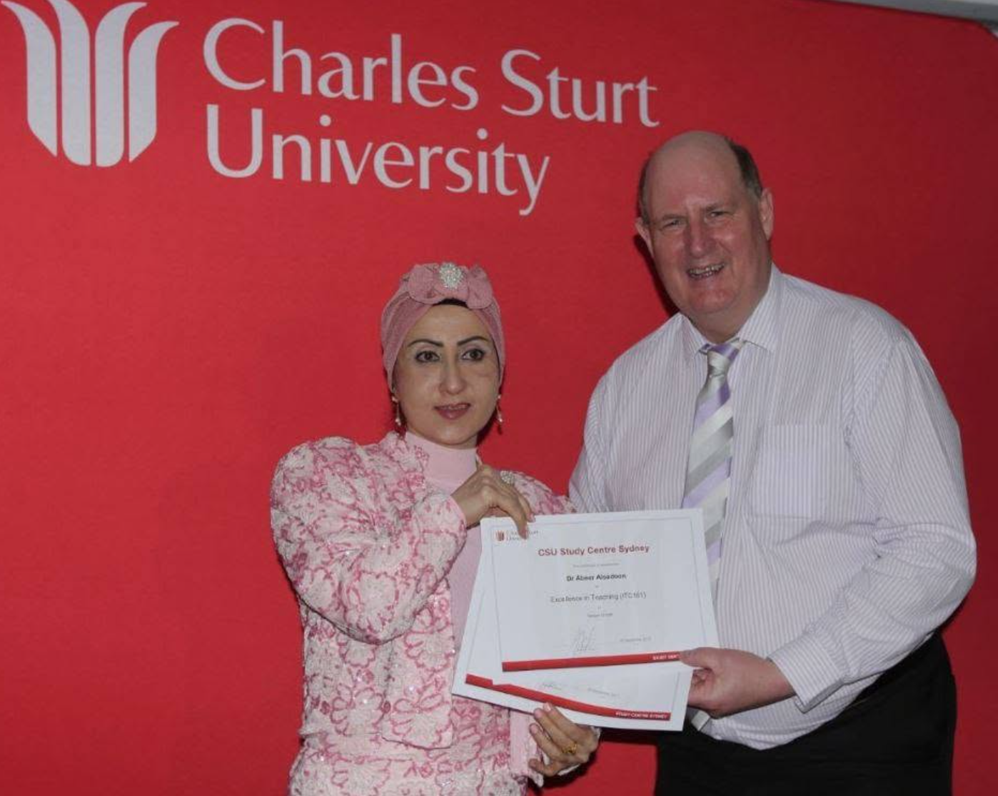 Charles Sturt University teaching excellence certificate