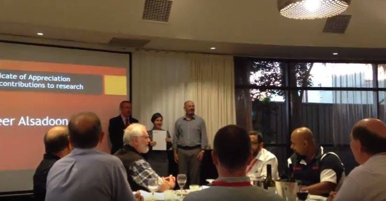 Research contributions recognition ceremony