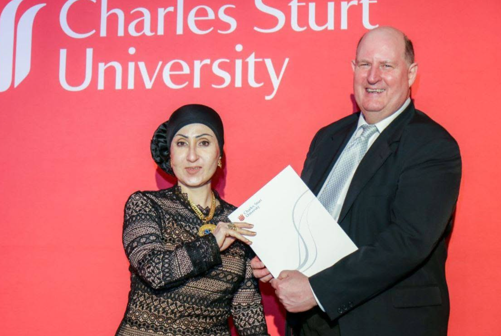 Charles Sturt University certificate presentation